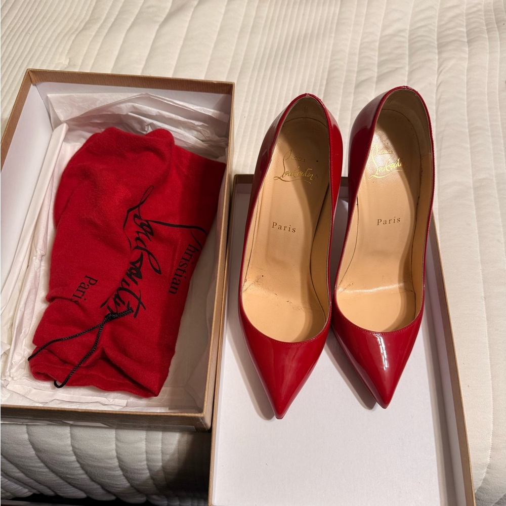 Christian Louboutin Red Patent Leather Heels